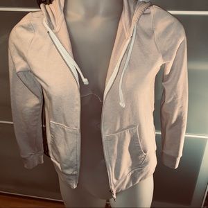Pink dividen zipper hoodie